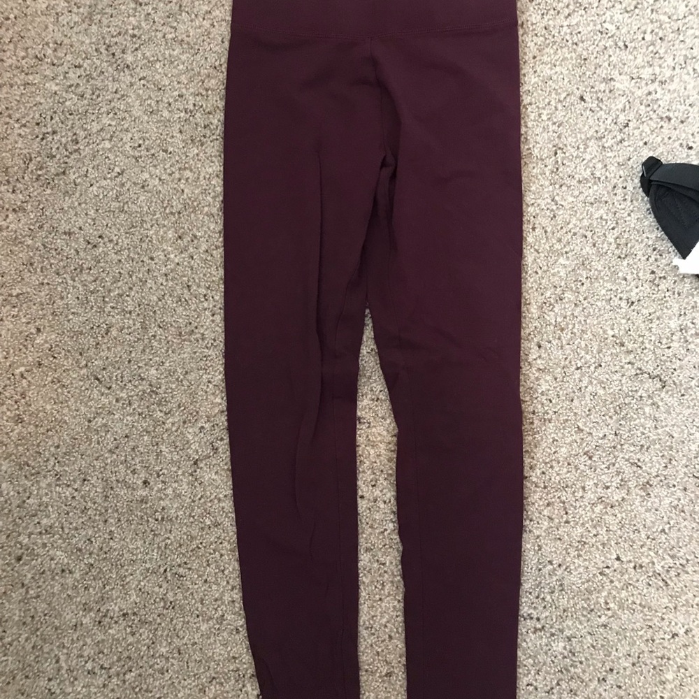 Red leggings